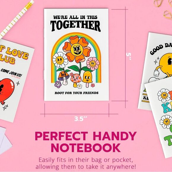 SALE Retro Vintage 50’s Style Rainbow Notebook - Picture 2 of 6